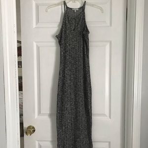 Maxi sleeveless gray Bodycon dress